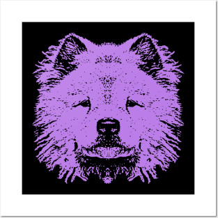 Purple Chow Chow Posters and Art